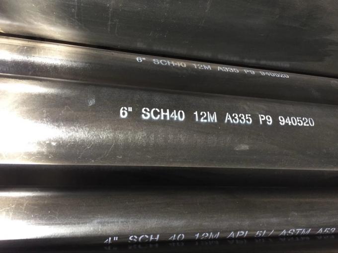 Linha sem emenda tubulação de aço sem emenda da tubulação de óleo da tubulação de aço do Api 5l ASTM A106 A53